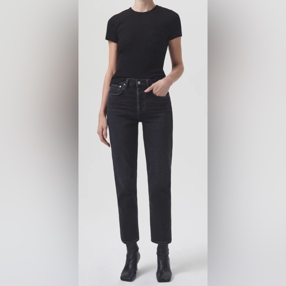 Agolde Denim - Agolde Riley jeans in black size 31